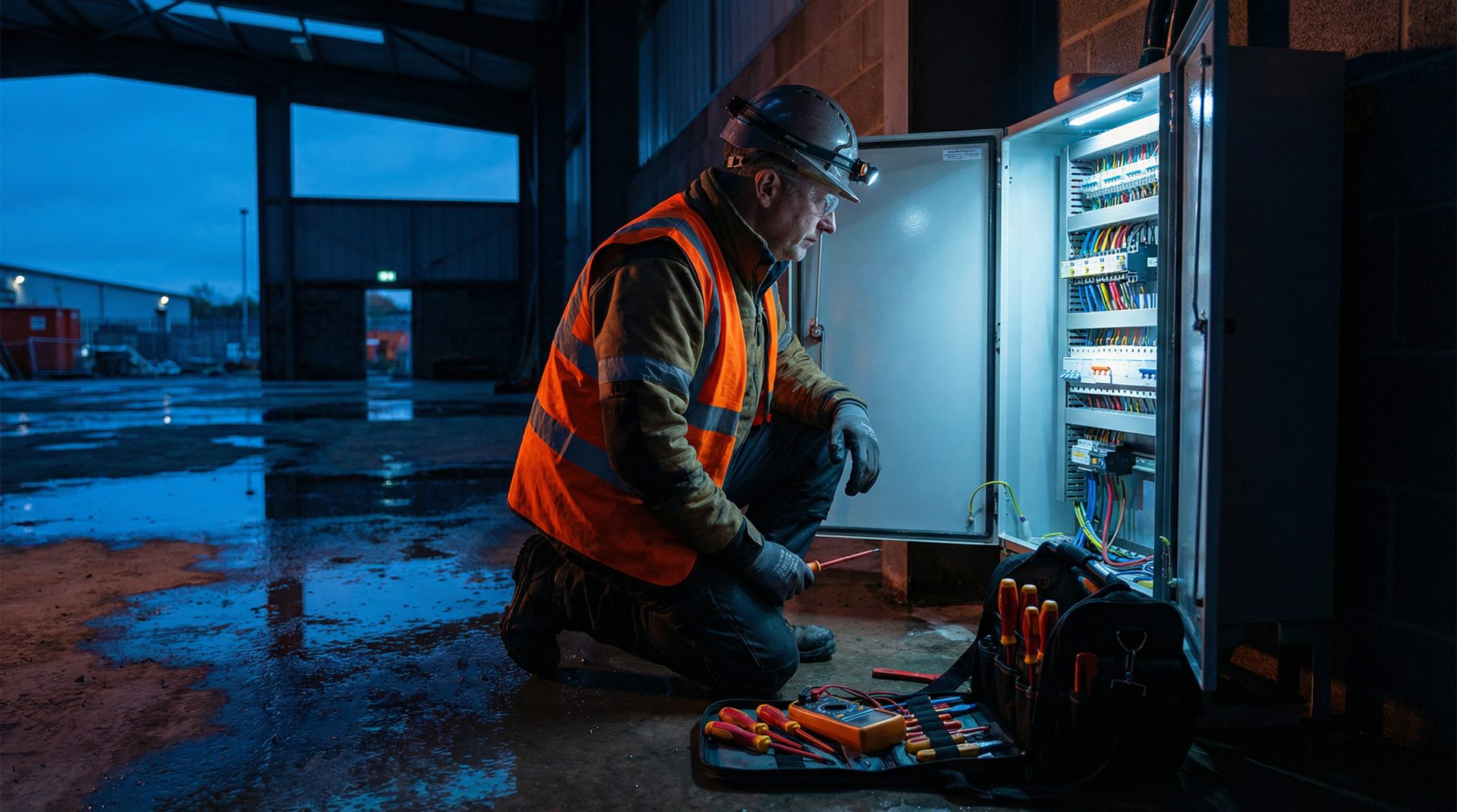 Tradesperson at work